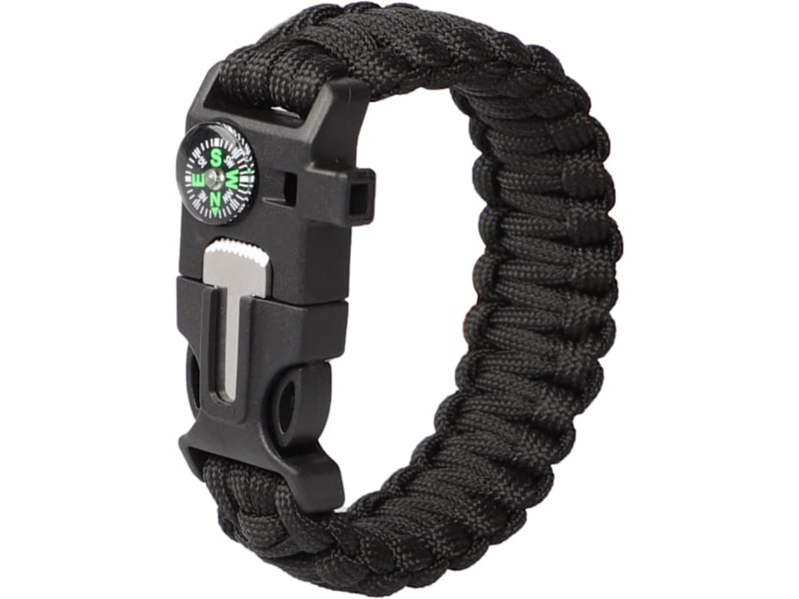 Pulseira de Sobrevivência em Paracord, Kit Tático BRILVIBERA