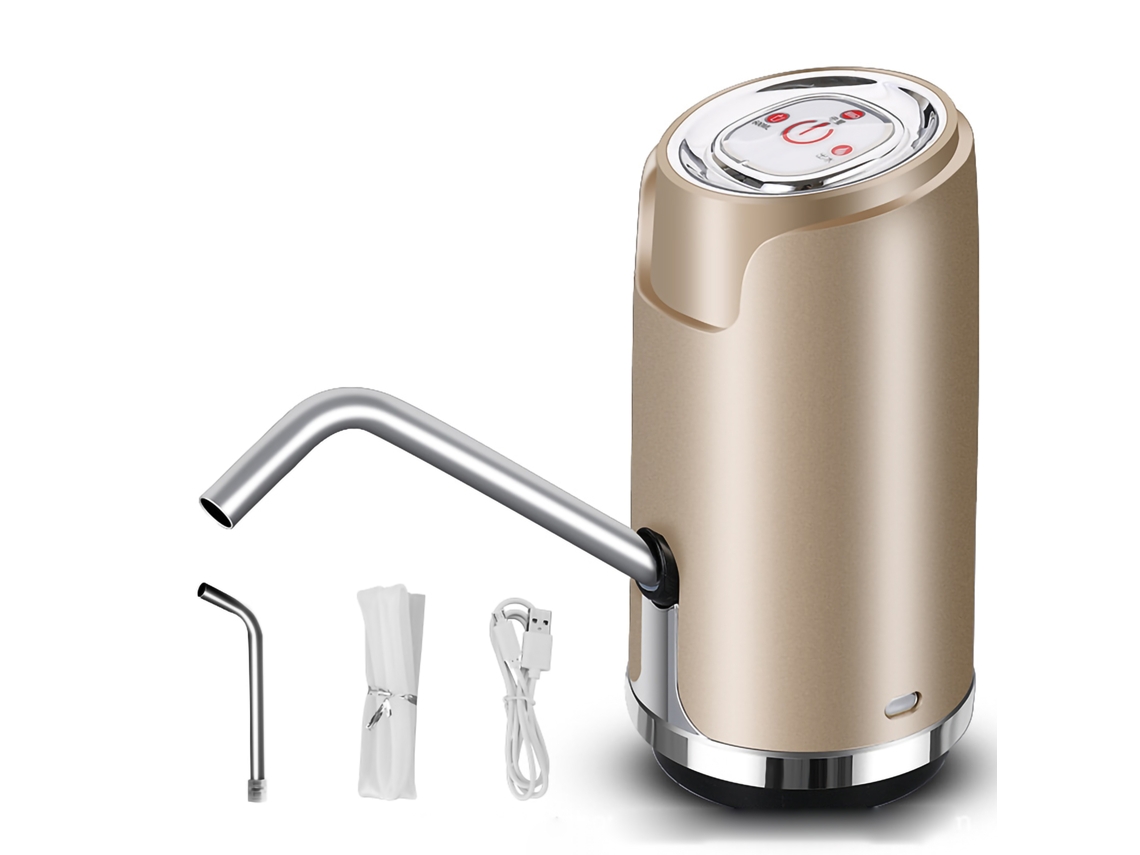 Dispensador de Água Inteligente Usb Elétrico Abs com Spray Quantitativo para Uso Externo, Cor Dourada BRILVIBERA