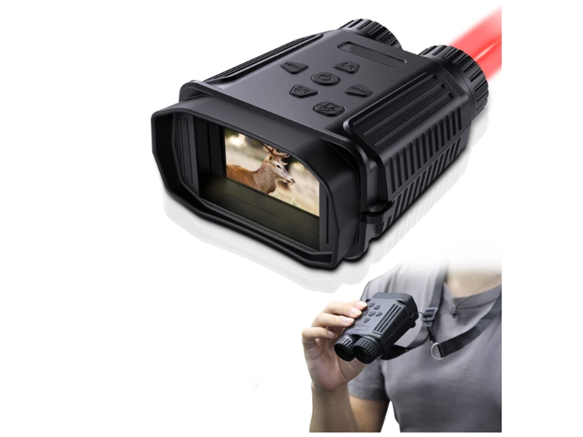 Óculos De Visão Noturna, Mini Binóculos De Visão Noturna Com Zoom Digital De 8x, Binóculos Infravermelhos Para 100 De Escuridão, Preto Bestvite