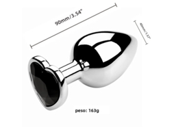 (preto G) Plug Anal De Metal Unissex, Brinquedo Para Masturbação