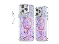 Capa Magnética Para Celular À Prova De Quedasrosa - Iphone 16 Plus