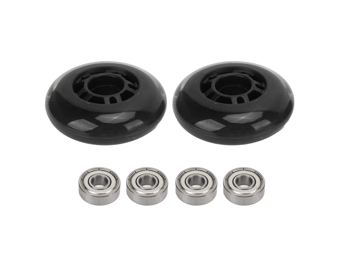 2 Rodas De Patins Com Rolamentos 608 Baixo Ruído Pu Resistente Ao Desgaste Para Patinação Indoor E Outdoor