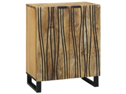 Aparador - 60 X 33,5 X 75 Cm, Fabricado en Madera Maciza de Mango.