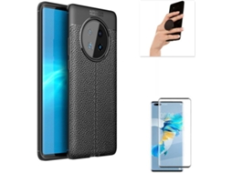 Capa, Película e Popsocket para Huawei Mate 40 Pro PHONESHIELD Rugged Leather Preto