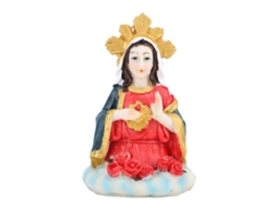 Estátua Busto Maria Virgem LAXISCREED 5 Polegadas Resina
