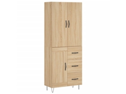 Highboard, Highboards Vidaxl Marrom Madeira Processada (n/a)