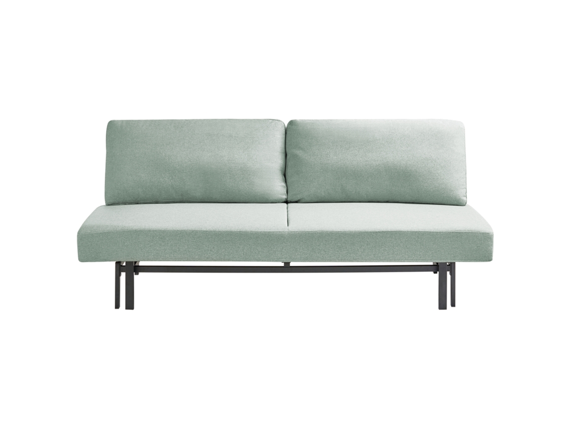 Sofá Cama Beliani Roykka De Tela Verde 201x94x84