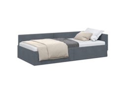Cama de Canto em Tecido VIDAXL Cinzento Poliéster