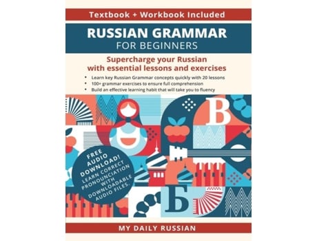 Livro Russian Grammar For Beginners Textbook Workbook Included De My Daily Russian (inglês)