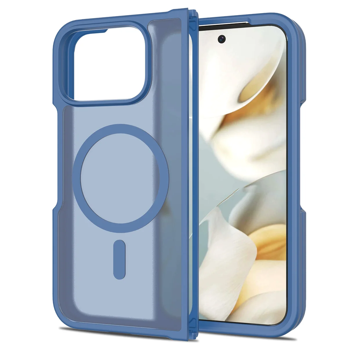 (azul, Google Pixel 10 Pro Fold) Capa Protetora, Compatível Com Magsafe E Feita De Policarbonato Rígido, Oferecendo Proteção Completa.