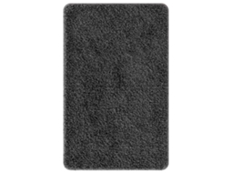 Tapete De Banho Minimalista Cinza Escuro Vidaxl Grey Microfiber (50x80 Cm)