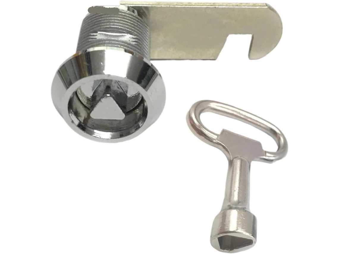 Fechadura De Came Especial Com Chave Triangular Para Armário, Caixa