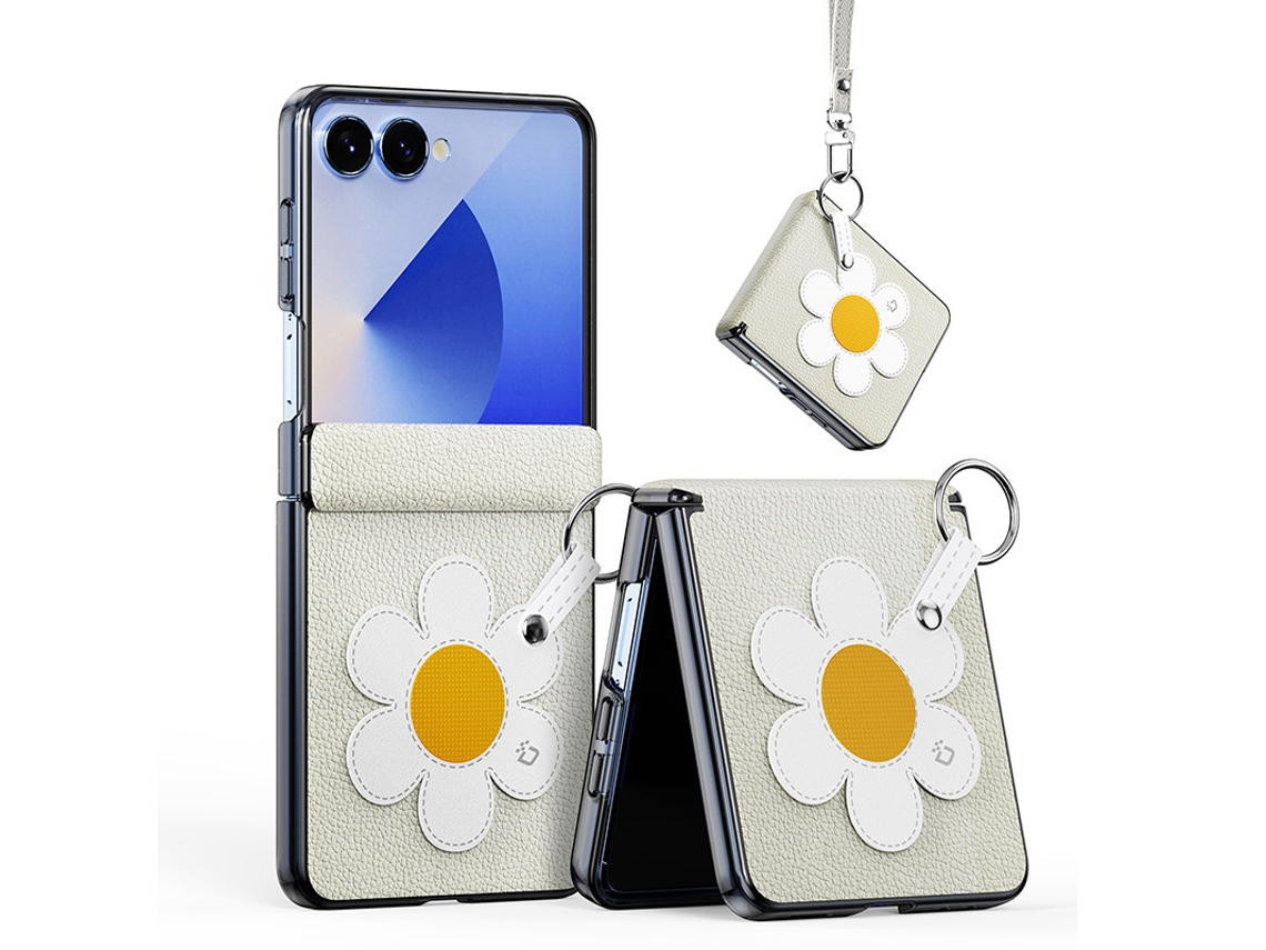 Capa Chrui Para Samsung Galaxy Z Flip 6 (starlight Daisy)