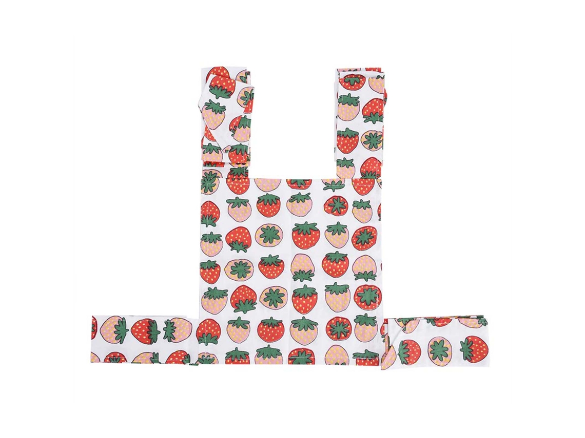 Mali carregador de Boneca Infantil de Algodão Sling de Ombro Frente/traseira Estilo Morango