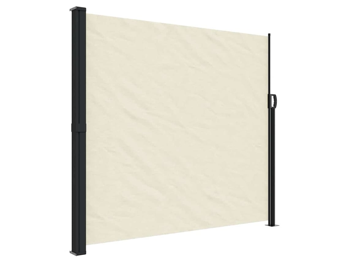 Toldo lateral retrátil VIDAXL cor creme