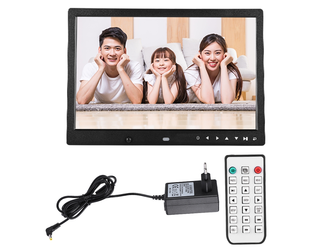 Laxiscreed Quadro Digital De 13" Com Alta Definição E Sensores De Movimento Para Fotos E Vídeos