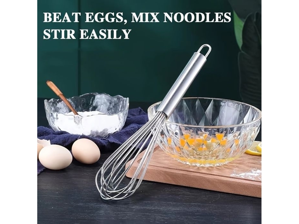 Batedor Manual De Aço Inoxidável, Batedor De Ovos E Misturador Creme Para Confeitaria, Culinária E Uso Na Cozinha