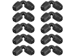 10 Adaptadores De Cotovelo Para Irrigação Por Gotejamento, Conectores Universais De Mangueira De Jardim Acessórios De Irrigação Agrícola
