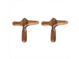 Conjunto De 2 Bastões De Madeira Para Massagem Nos Pés, Ferramenta Para Massagem Corporal Completa