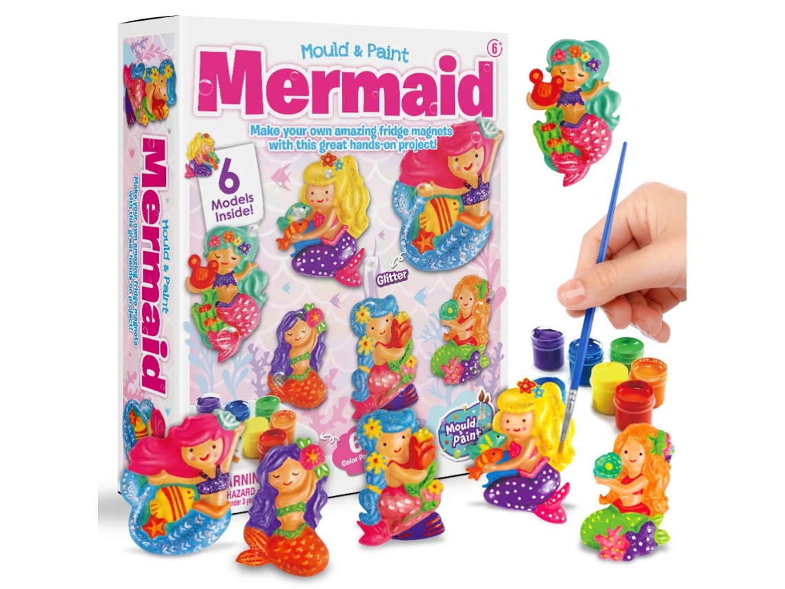 Mali kit de Pintura Sereia Brinquedo Diy para Crianças Artesanato Presente de Aniversário Natal Meninas 6+