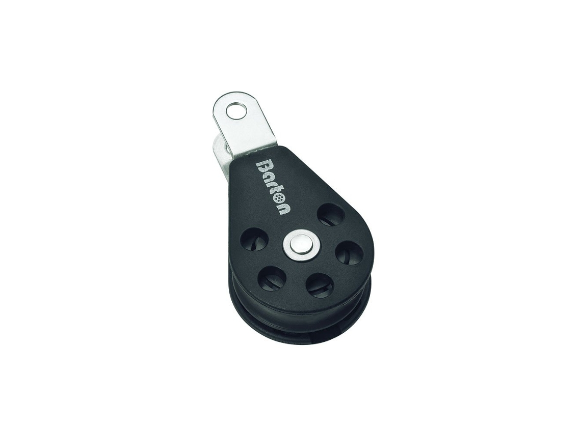 Polia Fixa Simples com Pino de Forquilha Removível 385Kg 10 Mm Prateado 45 X 97 Mmbarton Marine