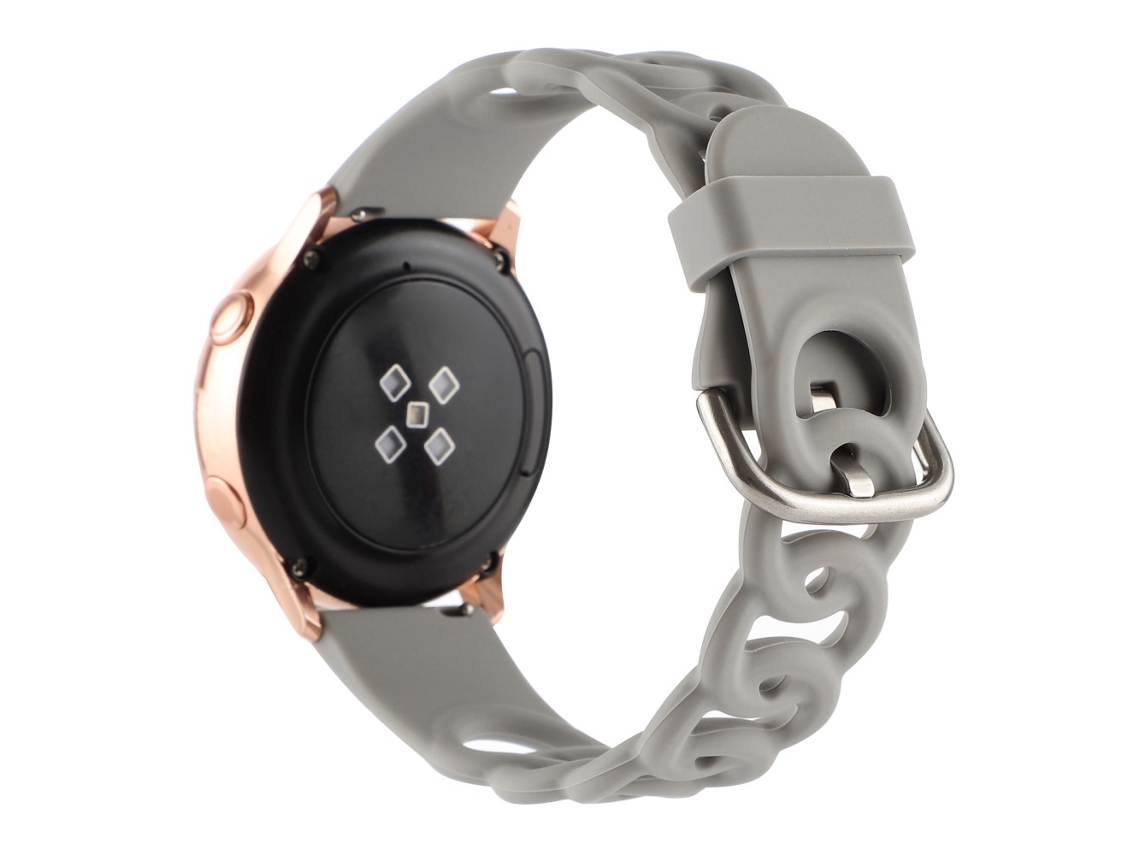 Bracelete Silicone 20Mm Rosquinha Oca para Huami Amazfit Gts4 Mini/Gts3/Gts 2E/Gts 2 Cinza