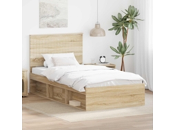 Vidaxl Estrutura Da Cama Com Cabeceira Sonoma 100 X 200 Cm