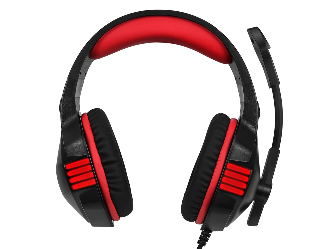Fone De Ouvido Gamer Com Microfone Cancelamento De Ruído Fio 3.5mm Usb Over Ear 50mm