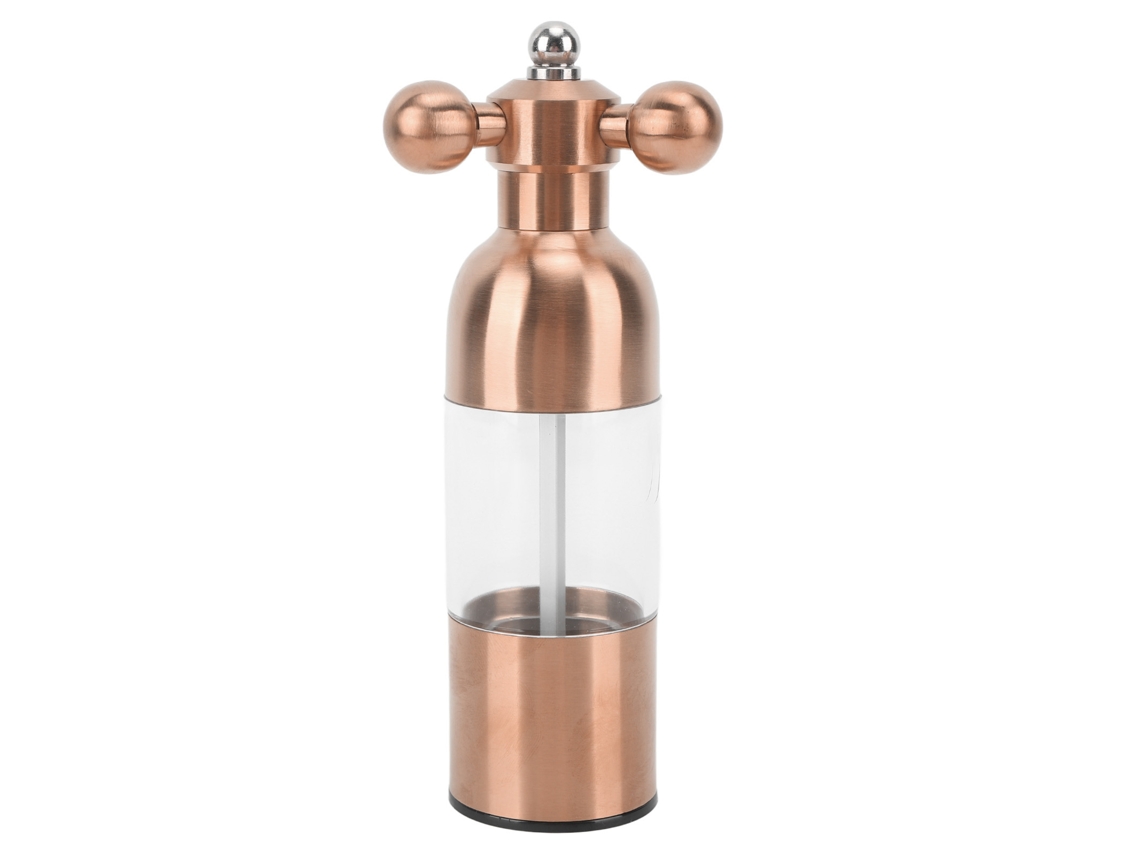 Moedor De Pimenta Profissional Recarregável Rotor De Cerâmica Ajustável Grossura Manual Moedor De Pimenta E Sal Para Cozinha Ouro Aquaforge