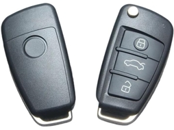 Caixa De Conversão Chave Do Carro Controle Remoto 3 Botões Para Audi A2 A3 A4 A6 A6l A8 S5 Q7 Tt 8p1 2006 2007haa Hu66