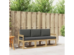 Vidaxl Conjunto De Sofás Para Exterior 3 Pcs