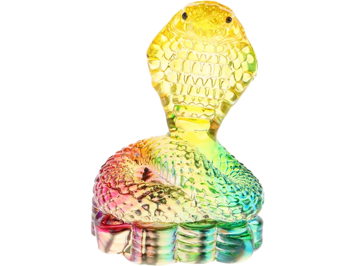 De Serpente De Cristal, Escultura Decorativa De Serpente Em Cerâmica Para Escritório Ou Sala De Estar Gokoco