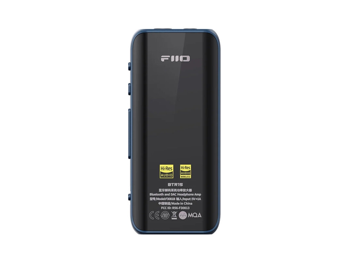 Receptor Bluetooth Fiio Btr15 Dac Usb Amplificador Amplificador De Auscultadores De Alta Resolução Es9219mq2 Dsd256 Ldac/aptx Saídas De 3,5 Mm E 4,4 Mm