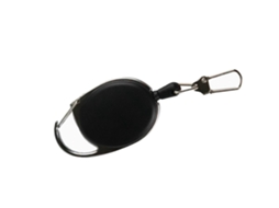 Chaveiro Retrátil Dtcy Resistente, À Prova De Roubo, Com Gancho Rápido, Portátil E Multifuncional, Com Cordão Preto.