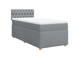 Box Spring Bed, Box Spring Beds Vidaxl Cinzeto Tecido (90 X 190 Cm)