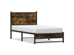 Bed Frame, Bed Frames Vidaxl Marrom Aço (80 X 200 Cm)