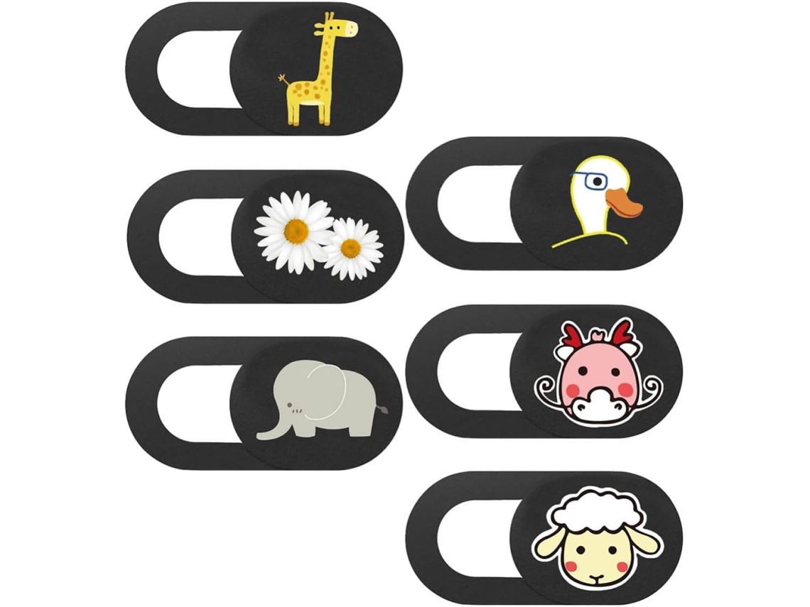 Conjunto De 6 Capas Protetoras De Abs Para Câmeras De Laptops E Celulares.