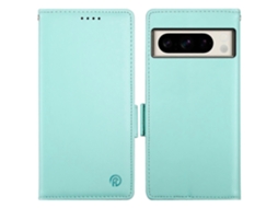 Capa De Celular Df-010 Com Fechos Magnéticos Laterais E Suporte De Couro Para Google Pixel 8 Pro