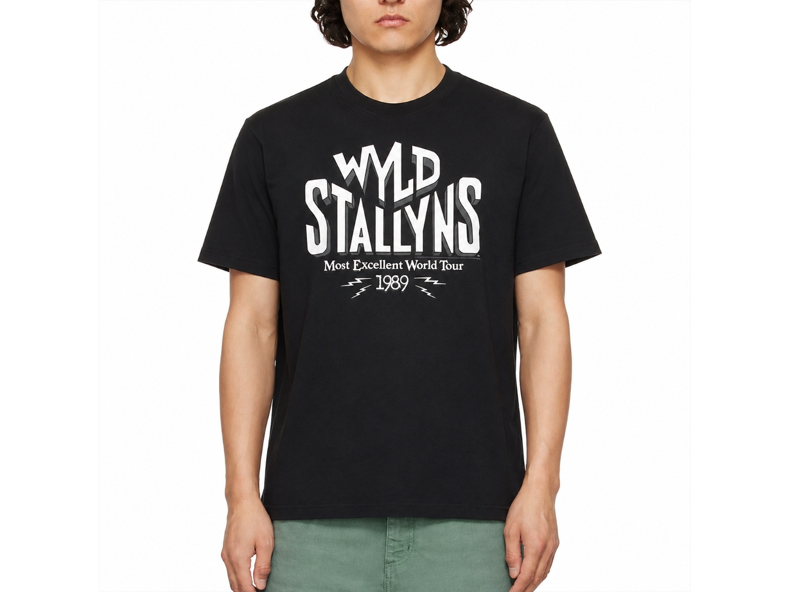 Rockinstone Bill And Ted Wyld Stallions Black Adult T-shirt Size:xxxl