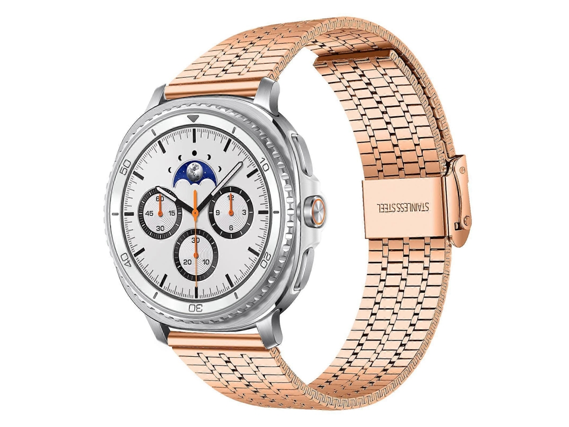 Pulseira De Relógio De Aço Inoxidável Com Fivela De Sete Contas Xdfind