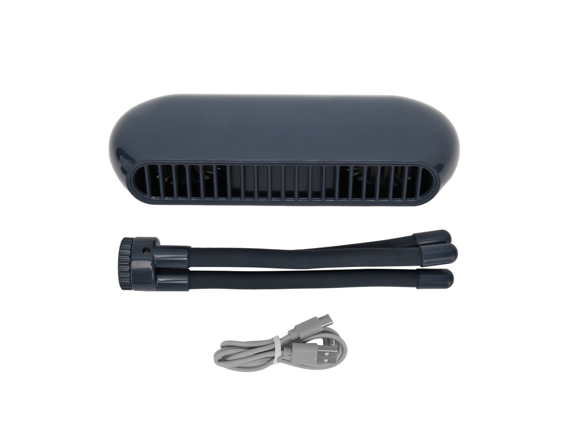 Aetheria ventilador para Carrinho de Bebê Mini com Tripé Flexível 4 Velocidades Usb Bateria Azul