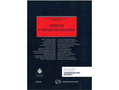 Livro Derecho Y Nuevas Tecnologías (Papel + E-Book) de Luis Antonio Fernández Villazón (Espanhol)