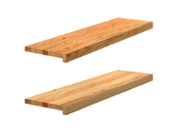 Vidaxl Soleiras Da Janela 2 Pcs 90x30x2 Cm Carvalho Castanho-claro