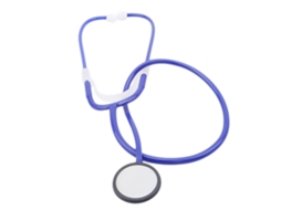 Primerox estetoscópio Simulado para Crianças Brincadeira de Médico de Role Play Azul Funcionamento Real