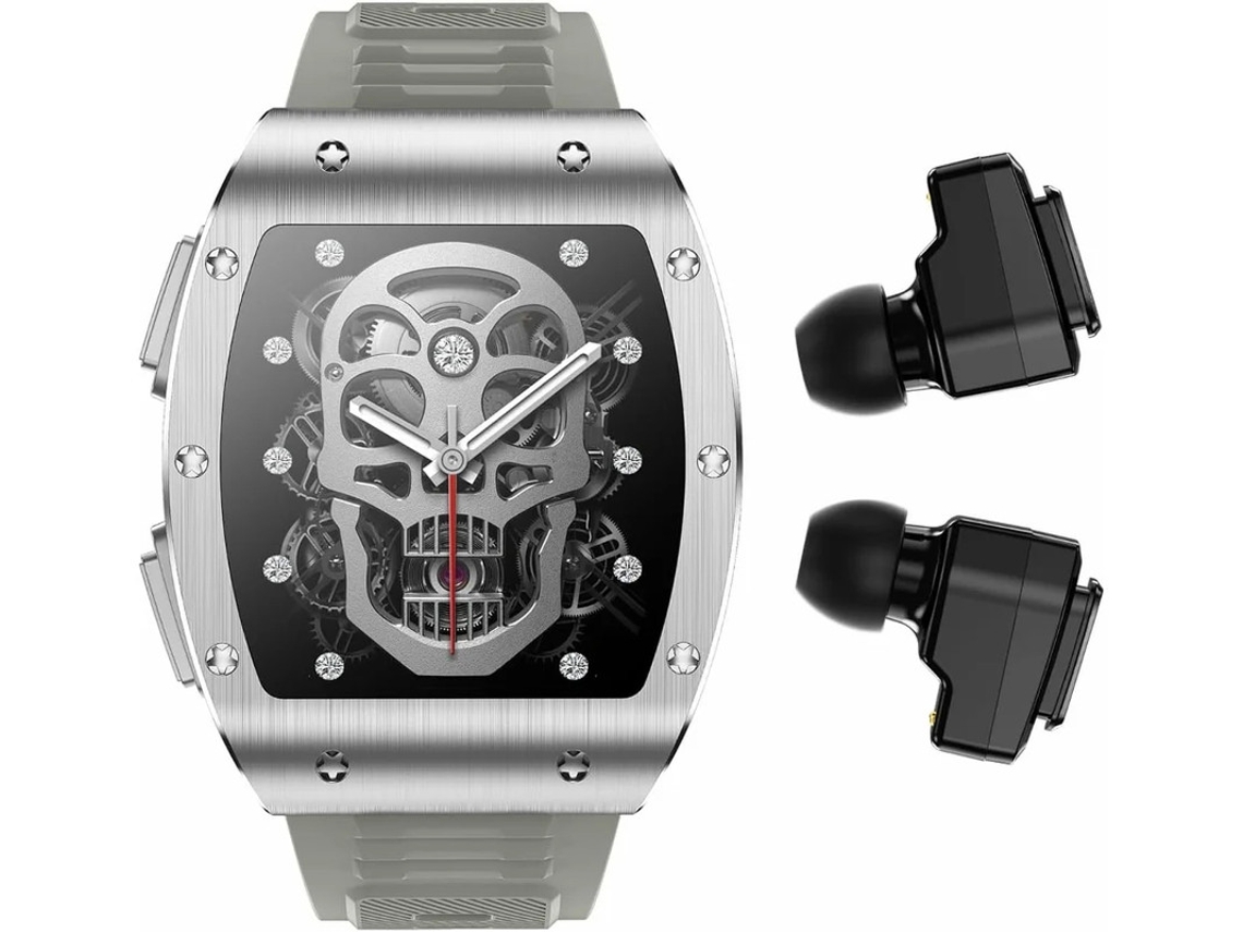 Smartwatch Com Fones De Ouvido 2 Em 1 Relógio Inteligente Militar Bluetooth Tela Ips Hd De 1.91 Para Homens Rastreador De Fitness Militar Yizhood