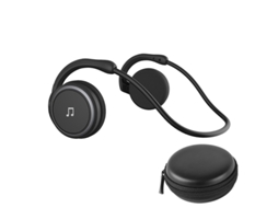 Fones de Ouvido Bluetooth 5.0 A6, Dobráveis, com Microfone e Assistente Virtual. MDUG (preto com Estojo)