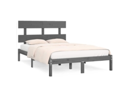 Bed Frame, Bed Frames Vidaxl Cinzeto Madeira (200 X 200 Cm)