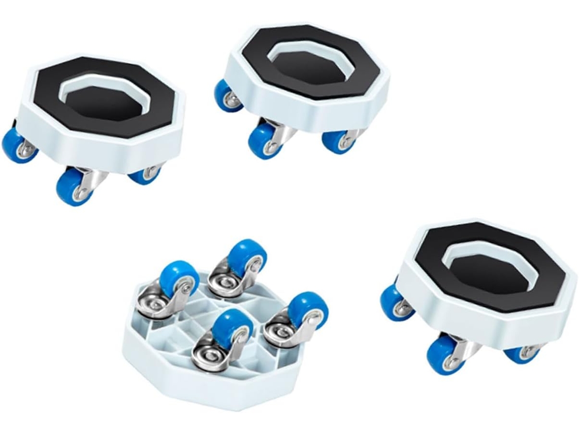 Pacote Com 20 Deslizadores De Móveis Ptfe Reforçados Rosca Para Pés Sofá, Cama, Mesa E Cadeira, Protetor De Piso Azul