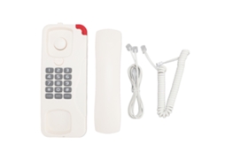 Telefone de Parede, Adequado para Escritórios de Hotéis, Telefone Fixo com Fio Branco EOOCOO