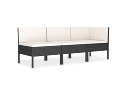 Garden Furniture Set, Garden Furniture Sets Vidaxl Preto Rattan / Vime (n/a)
